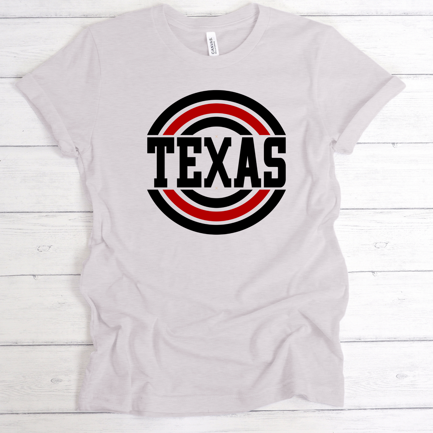 Texas Pride Circle Graphic T-Shirt | Trendy Texan Apparel with Unique Graphic