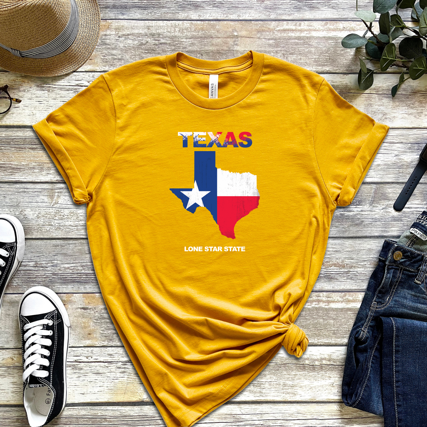 Texas Flag Graphic T-Shirt | Patriotic Texan Apparel | Lone Star State Pride