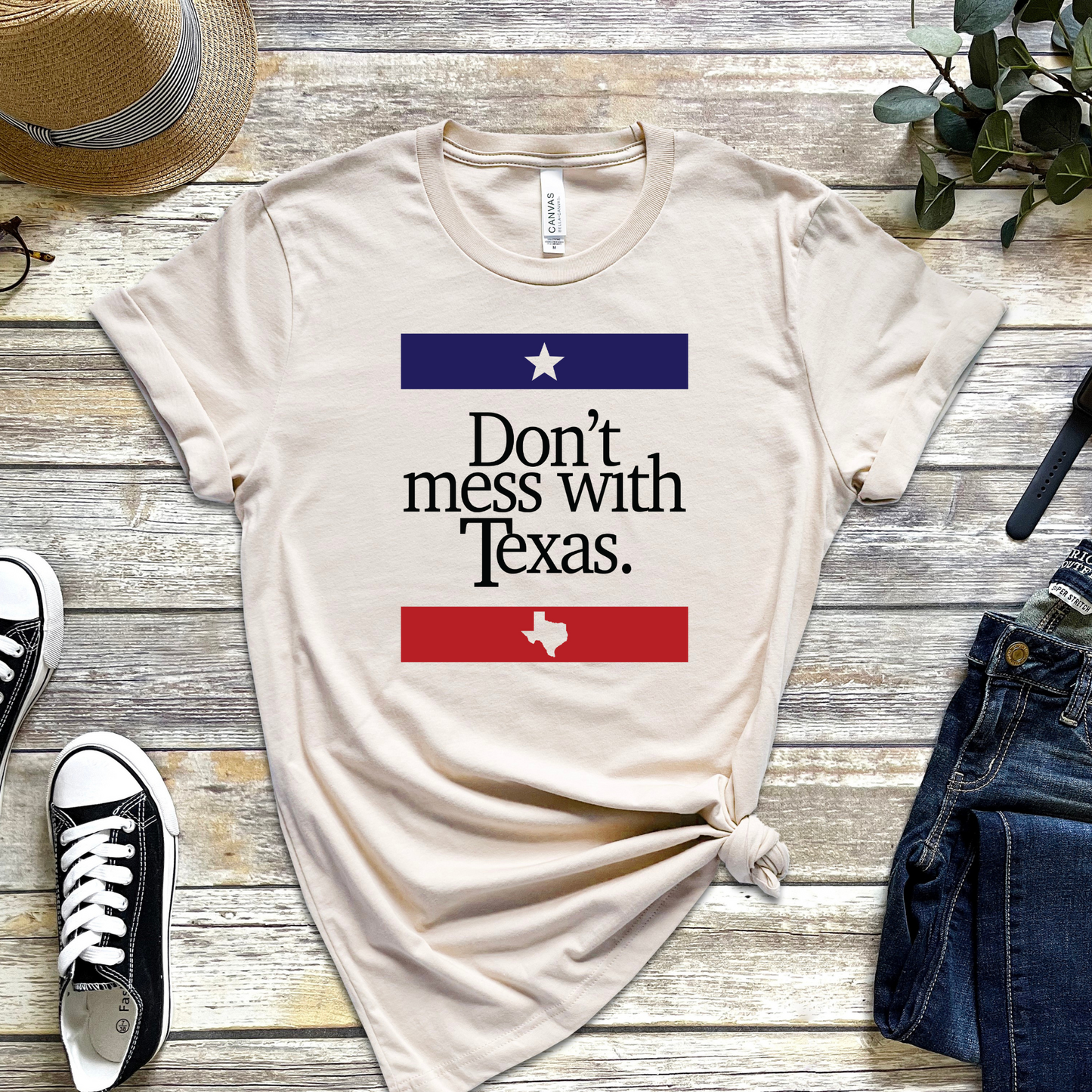 Don't Mess with Texas T-Shirt | Bold Texan Attitude in Stylish Apparel