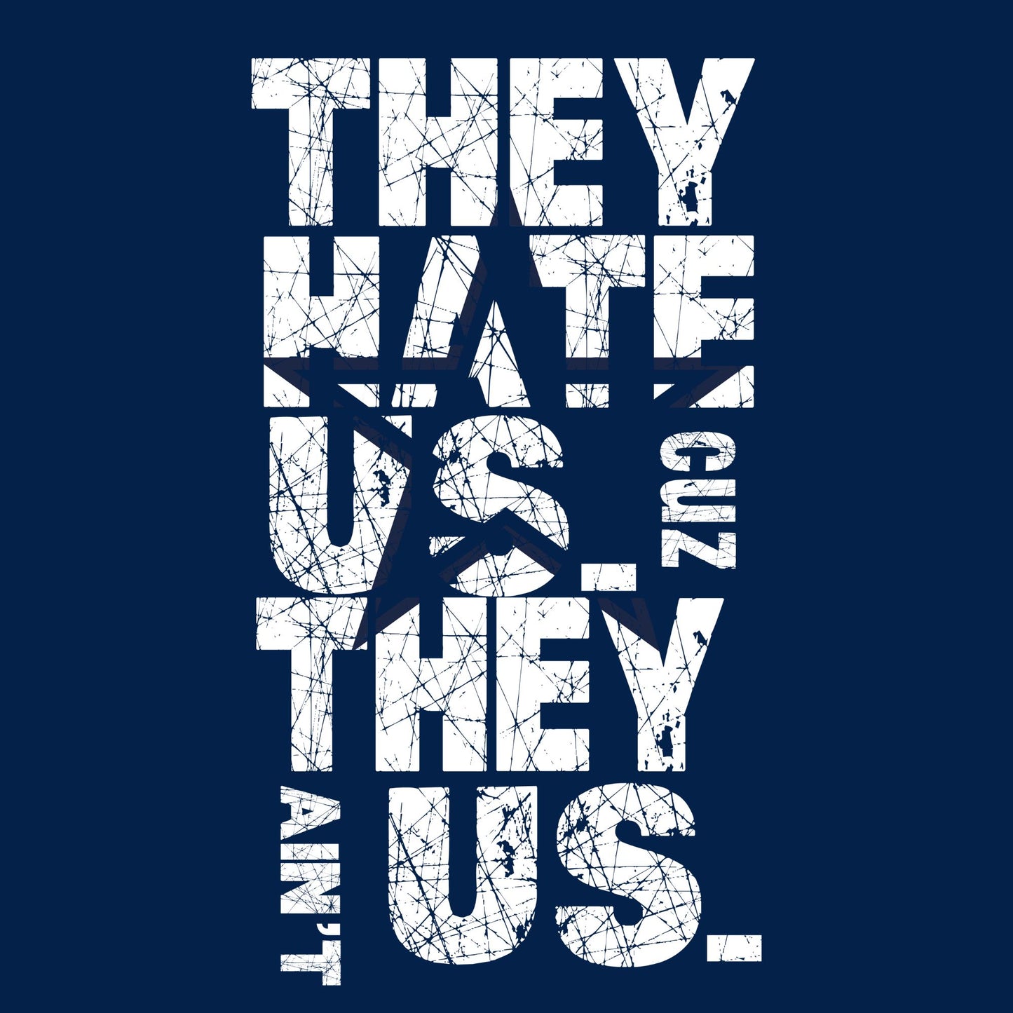 Dallas Football: 'They Hate Us 'Cause They Ain't Us' T-Shirt - Flaunt Your Team Pride with Exclusive Fan Apparel |