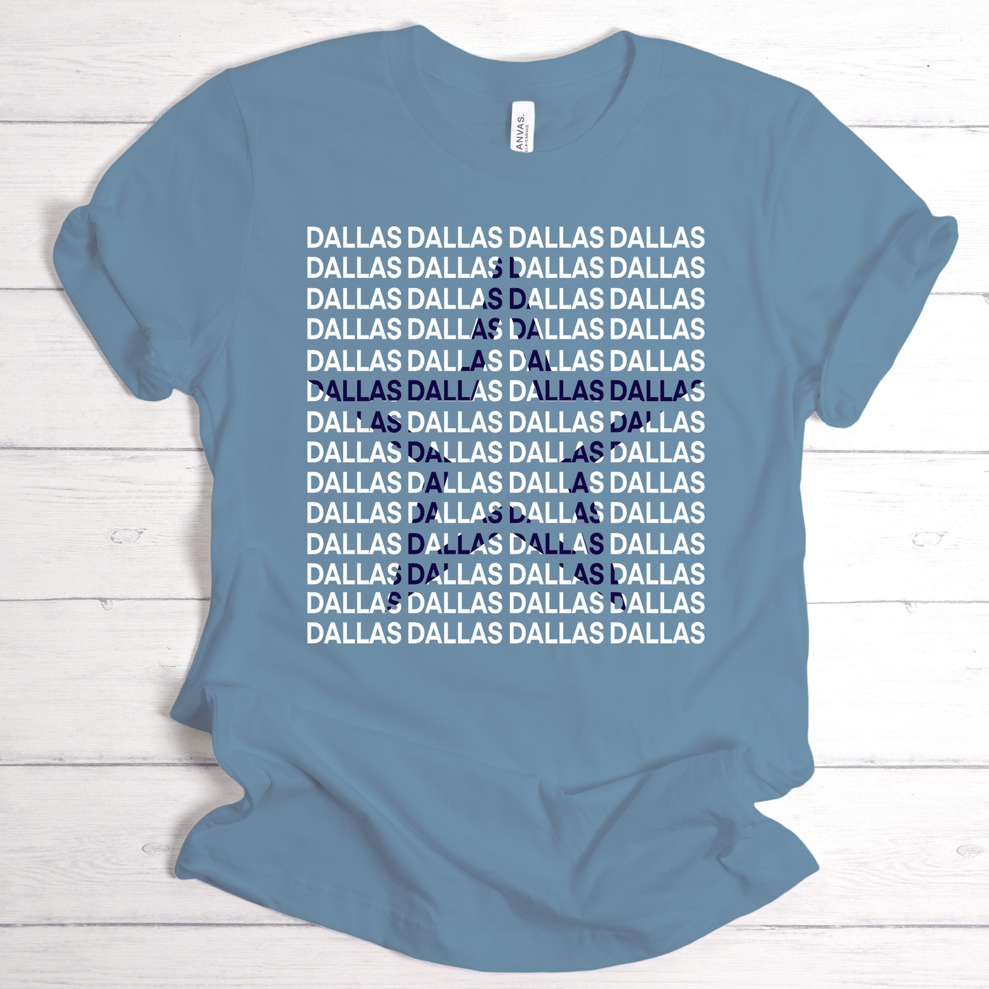 Dallas Star and Beyond: Explore the Unique Charm with our Exclusive Dallas Repeated Star T-Shirt - Perfect Blend of Style and Dallas Pride
